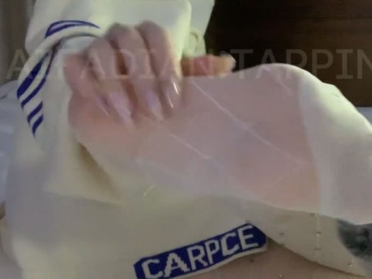 tapping闪耀波纹渔网袜刮擦-[9分钟]